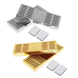 Max Rectangular Cigar Humidor Humidifier Hygrometer Box Cigar Accessory Gold