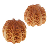 Max 1 Pair Handcraft Craft Wooden Pecan Walnut Sculpture Home Desktop Ornaments