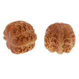Max 1 Pair Handcraft Craft Wooden Pecan Walnut Sculpture Home Desktop Ornaments
