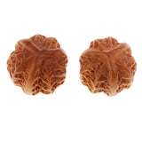 Max 1 Pair Handcraft Craft Wooden Pecan Walnut Sculpture Home Desktop Ornaments