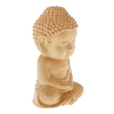 Max 7cm Boxwood Buddha Statue Sakyamuni Figurine Handmade Sculpture Decoration