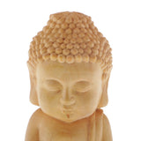 Max 7cm Boxwood Buddha Statue Sakyamuni Figurine Handmade Sculpture Decoration