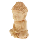 Max 7cm Boxwood Buddha Statue Sakyamuni Figurine Handmade Sculpture Decoration