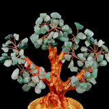 Max 7'' Mini Crystal Money Tree Bonsai Style Lucky Wealth Luck Feng Shui Green