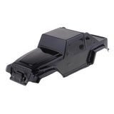 Max 1/10 RC Truck Body Shell with Decal DIY for Wrangler Axial SCX10 D90 Black