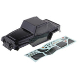 Max 1/10 RC Truck Body Shell with Decal DIY for Wrangler Axial SCX10 D90 Black