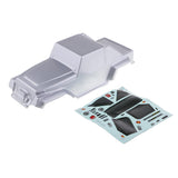 Max 1/10 RC Truck Body Shell with Decal DIY for Wrangler Axial SCX10 D90 Silver