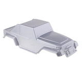 Max 1/10 RC Truck Body Shell with Decal DIY for Wrangler Axial SCX10 D90 Silver