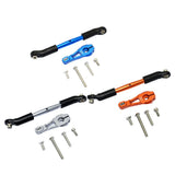 Max Aluminum Servo Horns & Rod Ends Steering Arm for TRX4 1/10 RC Car   Blue