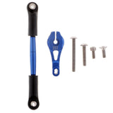 Max Aluminum Servo Horns & Rod Ends Steering Arm for TRX4 1/10 RC Car   Blue