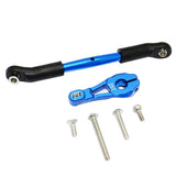 Max Aluminum Servo Horns & Rod Ends Steering Arm for TRX4 1/10 RC Car   Blue