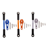 Max Aluminum Servo Horns & Rod Ends Steering Arm for TRX4 1/10 RC Car   Blue