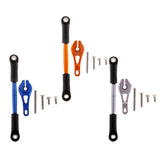 Max Aluminum Servo Horns & Rod Ends Steering Arm for TRX4 1/10 RC Car   Blue