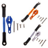 Max Aluminum Servo Horns & Rod Ends Steering Arm for TRX4 1/10 RC Car   Blue