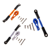 Max Aluminum Servo Horns & Rod Ends Steering Arm for TRX4 1/10 RC Car   Blue