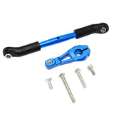 Max Aluminum Servo Horns & Rod Ends Steering Arm for TRX4 1/10 RC Car   Blue
