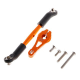Max Aluminum Servo Horns & Rod Ends Steering Arm for TRX4 1/10 RC Car   Orange