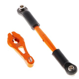 Max Aluminum Servo Horns & Rod Ends Steering Arm for TRX4 1/10 RC Car   Orange