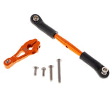 Max Aluminum Servo Horns & Rod Ends Steering Arm for TRX4 1/10 RC Car   Orange