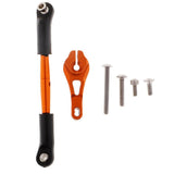 Max Aluminum Servo Horns & Rod Ends Steering Arm for TRX4 1/10 RC Car   Orange