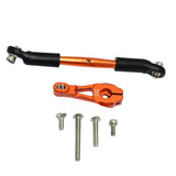 Max Aluminum Servo Horns & Rod Ends Steering Arm for TRX4 1/10 RC Car   Orange