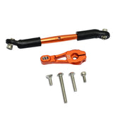 Max Aluminum Servo Horns & Rod Ends Steering Arm for TRX4 1/10 RC Car   Orange