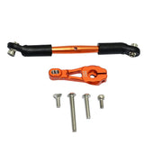 Max Aluminum Servo Horns & Rod Ends Steering Arm for TRX4 1/10 RC Car   Orange