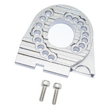 Max Aluminum Alloy Motor Mount Plate with Heat Sink Fins for Traxxas TRX4 Silver