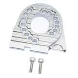 Max Aluminum Alloy Motor Mount Plate with Heat Sink Fins for Traxxas TRX4 Silver
