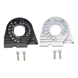 Max Aluminum Alloy Motor Mount Plate with Heat Sink Fins for Traxxas TRX4 Silver