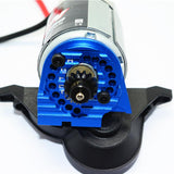 Max Aluminum Alloy Motor Mount Plate with Heat Sink Fins for Traxxas TRX4 Silver