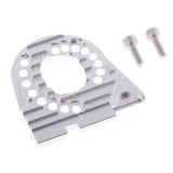 Max Aluminum Alloy Motor Mount Plate with Heat Sink Fins for Traxxas TRX4 Silver