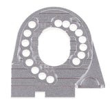 Max Aluminum Alloy Motor Mount Plate with Heat Sink Fins for Traxxas TRX4 Silver