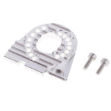 Max Aluminum Alloy Motor Mount Plate with Heat Sink Fins for Traxxas TRX4 Silver