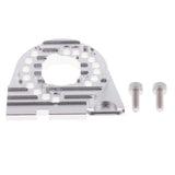 Max Aluminum Alloy Motor Mount Plate with Heat Sink Fins for Traxxas TRX4 Silver