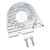 Max Aluminum Alloy Motor Mount Plate with Heat Sink Fins for Traxxas TRX4 Silver