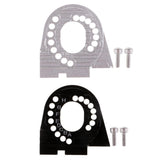 Max Aluminum Alloy Motor Mount Plate with Heat Sink Fins for Traxxas TRX4 Silver