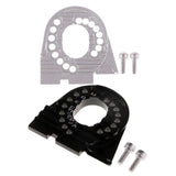 Max Aluminum Alloy Motor Mount Plate with Heat Sink Fins for Traxxas TRX4 Silver