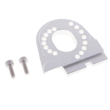 Max Aluminum Alloy Motor Mount Plate with Heat Sink Fins for Traxxas TRX4 Silver