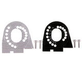 Max Aluminum Alloy Motor Mount Plate with Heat Sink Fins for Traxxas TRX4 Silver