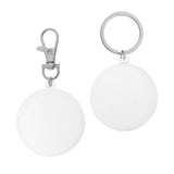 Max 40mm Coin Holder Keychain Round Silver Plastic  Style -1