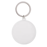 Max 40mm Coin Holder Keychain Round Silver Plastic  Style -1