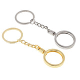 Max Coin keyring Pendant Keychain Commemorative Bitcoin Key Ring 25mm Golden