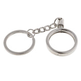 Max Coin keyring Pendant Keychain Commemorative Bitcoin Key Ring 25mm Silver