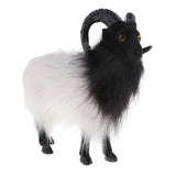 Max Simulation Goat Sheep Figurines Animal Plush Toy Home Ornaments Decoration