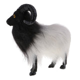 Max Simulation Goat Sheep Figurines Animal Plush Toy Home Ornaments Decoration