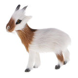 Max Simulation Furry Little Goat Model Figure Handicraft Home Office Decor B
