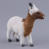 Max Simulation Furry Little Goat Model Figure Handicraft Home Office Decor B