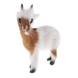 Max Simulation Furry Little Goat Model Figure Handicraft Home Office Decor B