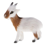Max Simulation Furry Little Goat Model Figure Handicraft Home Office Decor B